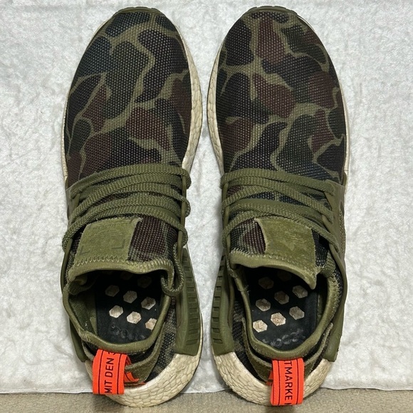 Adidas Mens NMD XR1 Olive Camo Ultraboost Running Athletic Sneakers Shoes SZ 9.5 - Picture 5 of 11